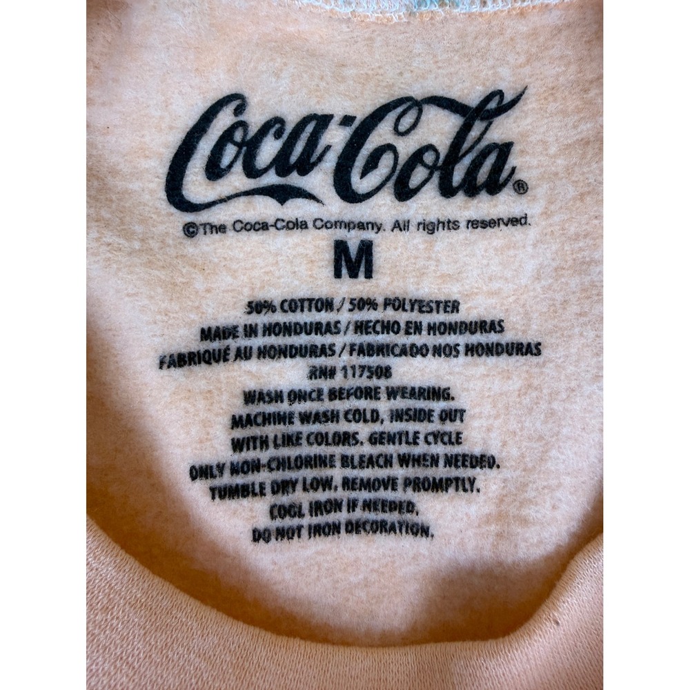 Coca-Cola Size M Fanta Sweatshirt Retro Tie Dye Cotton Blend Graphic Logo - Picture 3 of 6